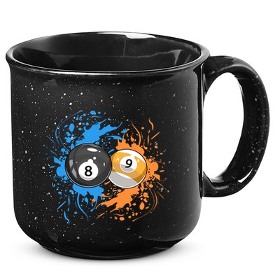 Cool Billiard Balls For 8 Ball And 9ball Player Gift 15oz Campfire Ceramic Mug
