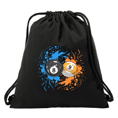 Cool Billiard Balls For 8 Ball And 9ball Player Gift Drawstring Bag