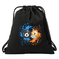 Cool Billiard Balls For 8 Ball And 9ball Player Gift Drawstring Bag