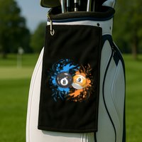 Cool Billiard Balls For 8 Ball And 9ball Player Gift Golf Towel