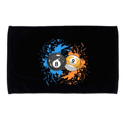 Cool Billiard Balls For 8 Ball And 9ball Player Gift Microfiber Hand Towel