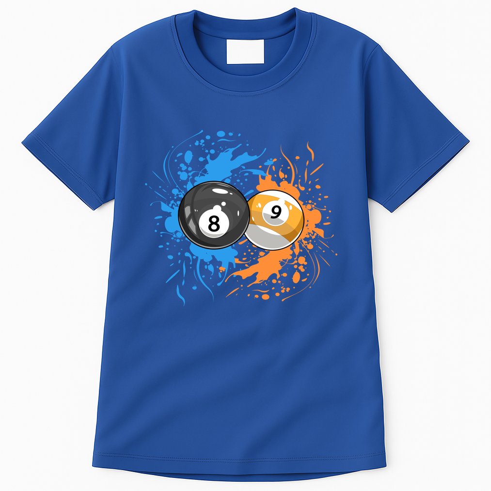 Cool Billiard Balls For 8 Ball And 9ball Player Gift Tall T-Shirt