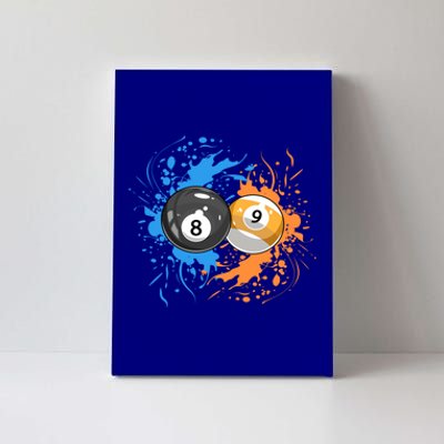 Cool Billiard Balls For 8 Ball And 9ball Player Gift Canvas