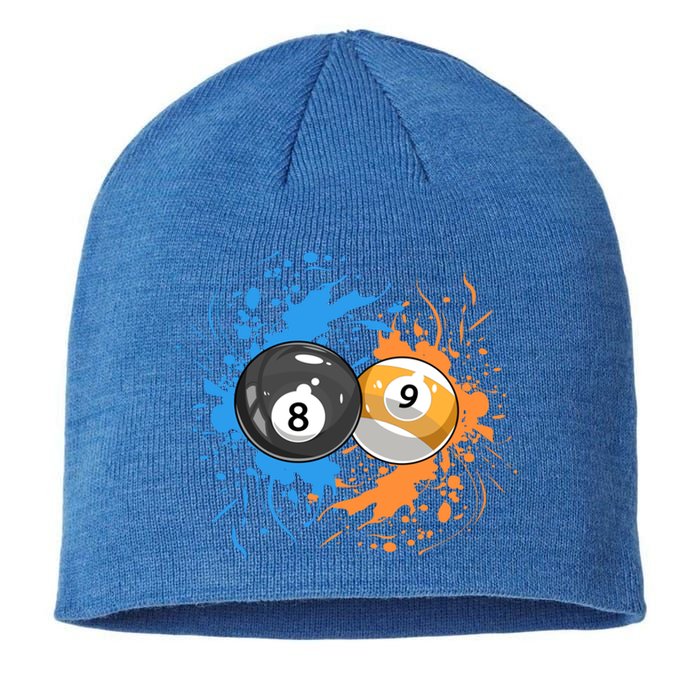 Cool Billiard Balls For 8 Ball And 9ball Player Gift Sustainable Beanie