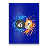 Cool Billiard Balls For 8 Ball And 9ball Player Gift Poster