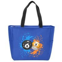 Cool Billiard Balls For 8 Ball And 9ball Player Gift Zip Tote Bag