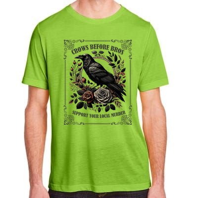 Crows Before Bros Support Your Local Murder Adult ChromaSoft Performance T-Shirt