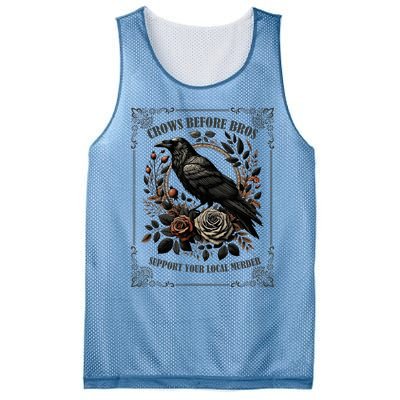 Crows Before Bros Support Your Local Murder Mesh Reversible Basketball Jersey Tank