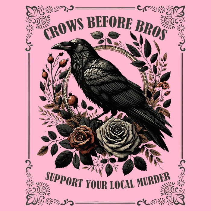Crows Before Bros Support Your Local Murder Baby Bodysuit