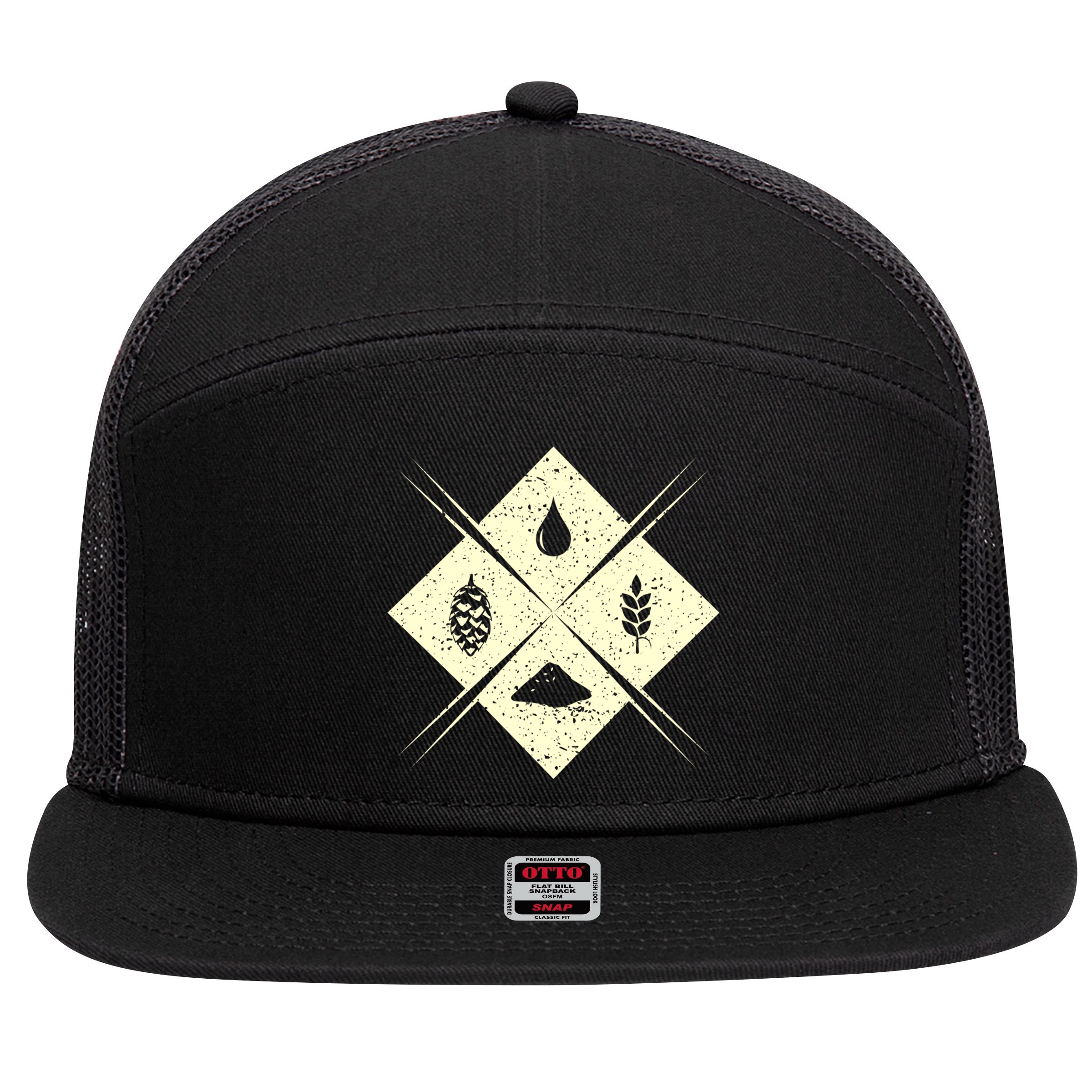 Craft Beer Brewing Homebrewer Gift 7 Panel Mesh Trucker Snapback Hat