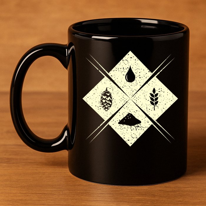 Craft Beer Brewing Homebrewer Gift 11oz C Handle Ceramic Mug