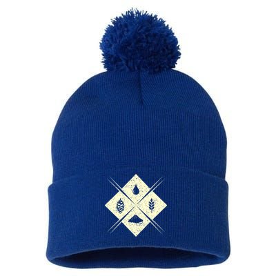 Craft Beer Brewing Homebrewer Gift Pom Pom 12in Knit Beanie