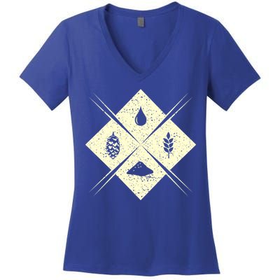Craft Beer Brewing Homebrewer Gift Women's V-Neck T-Shirt