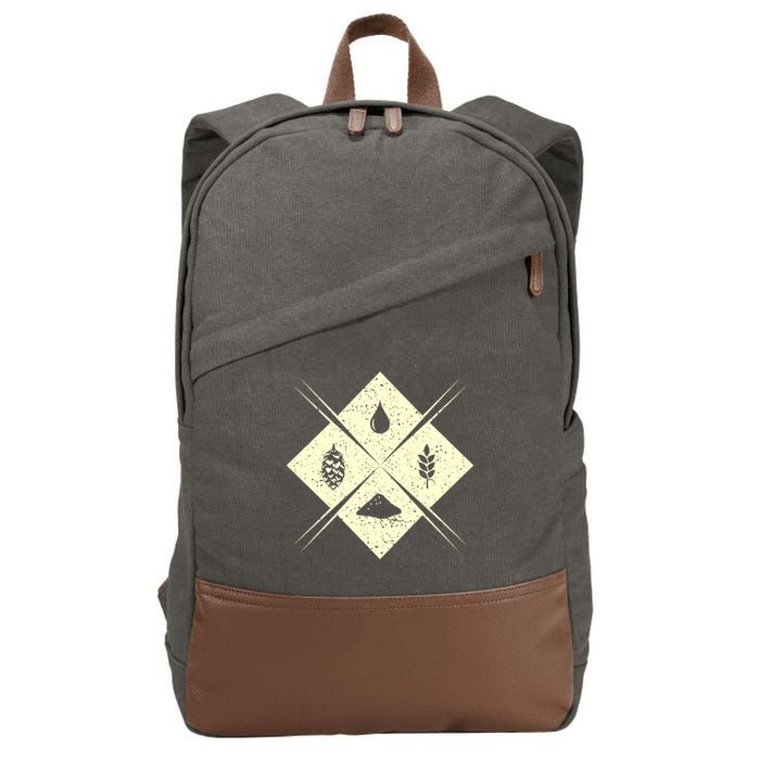 Craft Beer Brewing Homebrewer Gift Cotton Canvas Backpack