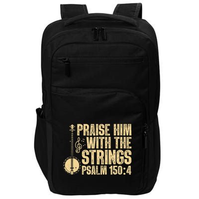 Cool Banjo Bluegrass Music Art Worship Leader Impact Tech Backpack
