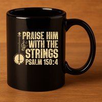 Cool Banjo Bluegrass Music Art Worship Leader 11oz C Handle Ceramic Mug