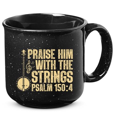 Cool Banjo Bluegrass Music Art Worship Leader 15oz Campfire Ceramic Mug
