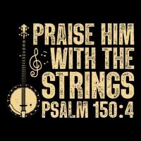 Cool Banjo Bluegrass Music Art Worship Leader Drawstring Bag