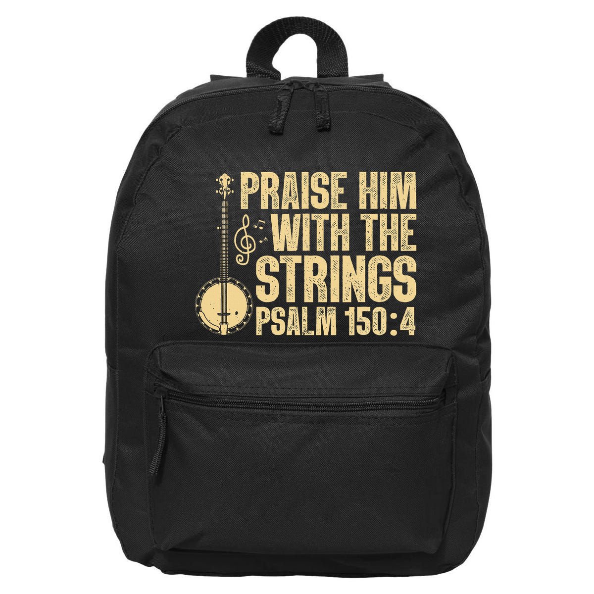 Cool Banjo Bluegrass Music Art Worship Leader 16 in Basic Backpack