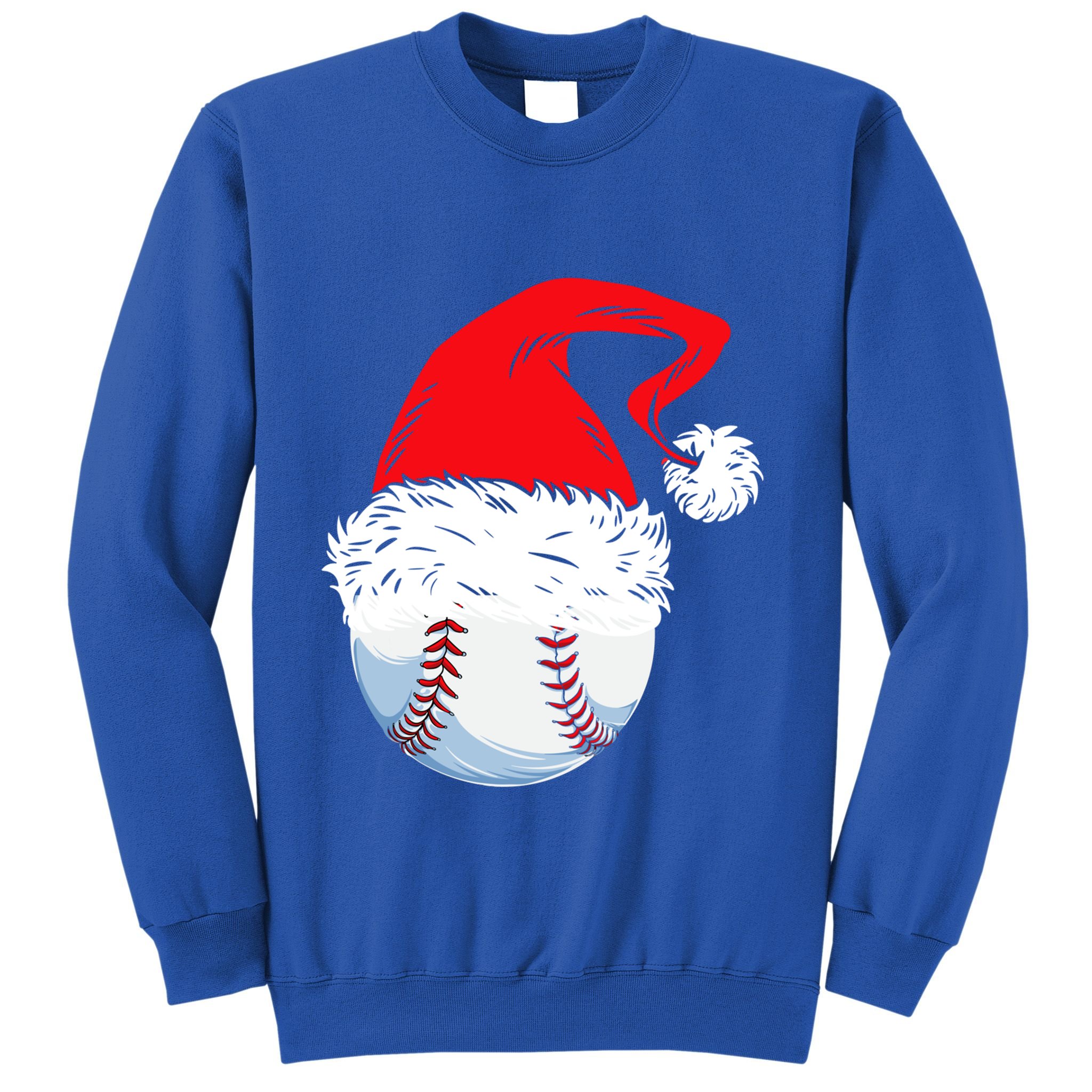 Christmas Baseball Ball Santa Hat Xmas Catcher Great Gift Sweatshirt