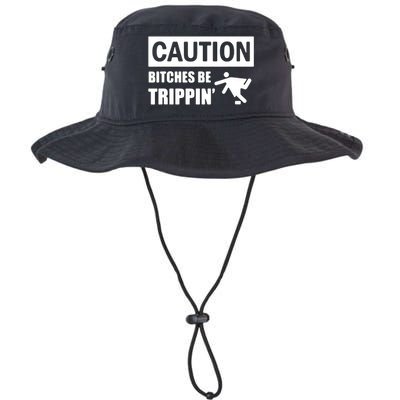Caution Bitches Be Trippin' Funny Joke Caution Bucket Hat