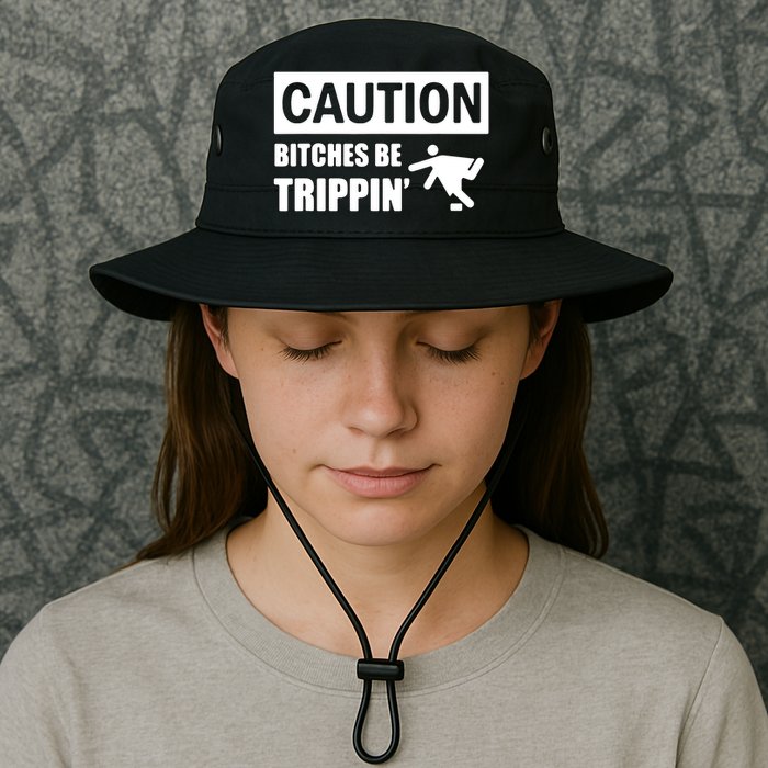 Caution Bitches Be Trippin' Funny Joke Caution Bucket Hat