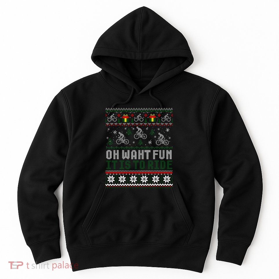 Cycling Bicycle Bike Cyclist Ugly Christmas Xmas Sweater Hoodie