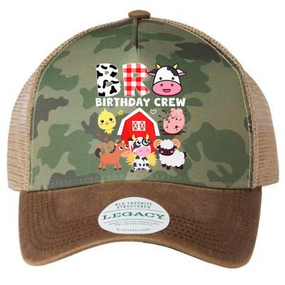 Cow Bro Birthday Crew Farm Theme Animals Kids Birthday Party Legacy Tie Dye Trucker Hat