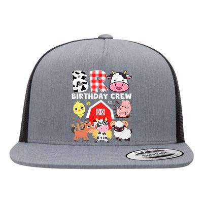 Cow Bro Birthday Crew Farm Theme Animals Kids Birthday Party Flat Bill Trucker Hat