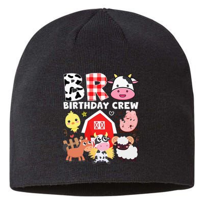 Cow Bro Birthday Crew Farm Theme Animals Kids Birthday Party Sustainable Beanie