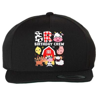 Cow Bro Birthday Crew Farm Theme Animals Kids Birthday Party Wool Snapback Cap