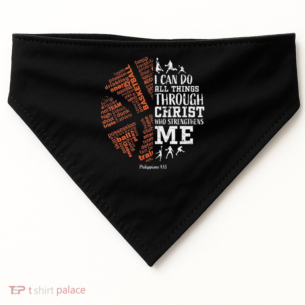 Christian Basketball Bible Verses USA-Made Doggie Bandana
