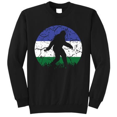 Cascadia Bioregion Bigfoot Flag Independence Vintage Sweatshirt