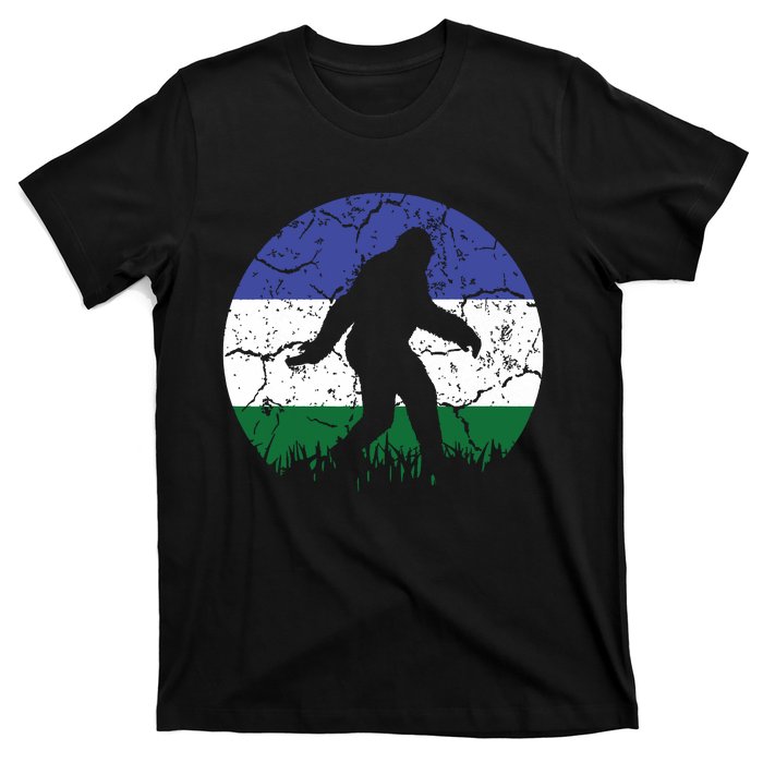 Cascadia Bioregion Bigfoot Flag Independence Vintage T-Shirt