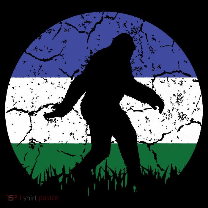 Cascadia Bioregion Bigfoot Flag Independence Vintage T-Shirt