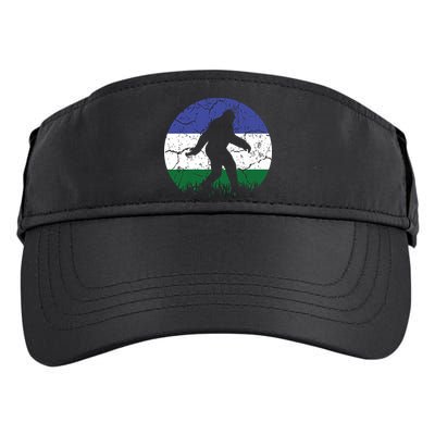 Cascadia Bioregion Bigfoot Flag Independence Vintage Adult Drive Performance Visor