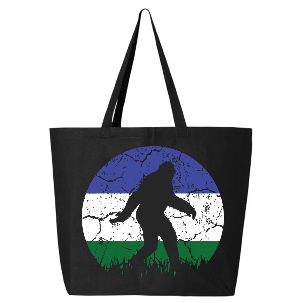 Cascadia Bioregion Bigfoot Flag Independence Vintage 25L Jumbo Tote