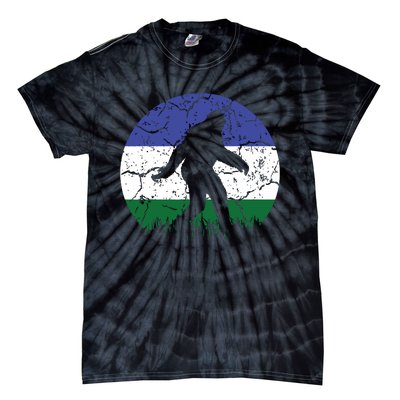 Cascadia Bioregion Bigfoot Flag Independence Vintage Tie-Dye T-Shirt