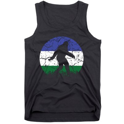 Cascadia Bioregion Bigfoot Flag Independence Vintage Tank Top