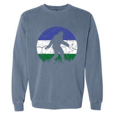 Cascadia Bioregion Bigfoot Flag Independence Vintage Garment-Dyed Sweatshirt