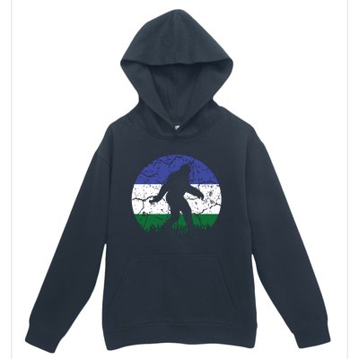 Cascadia Bioregion Bigfoot Flag Independence Vintage Urban Pullover Hoodie