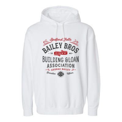 Christmas Bailey Brothers Building And Loan Holiday Classic Meaningful Gift Garment-Dyed Fleece Hoodie