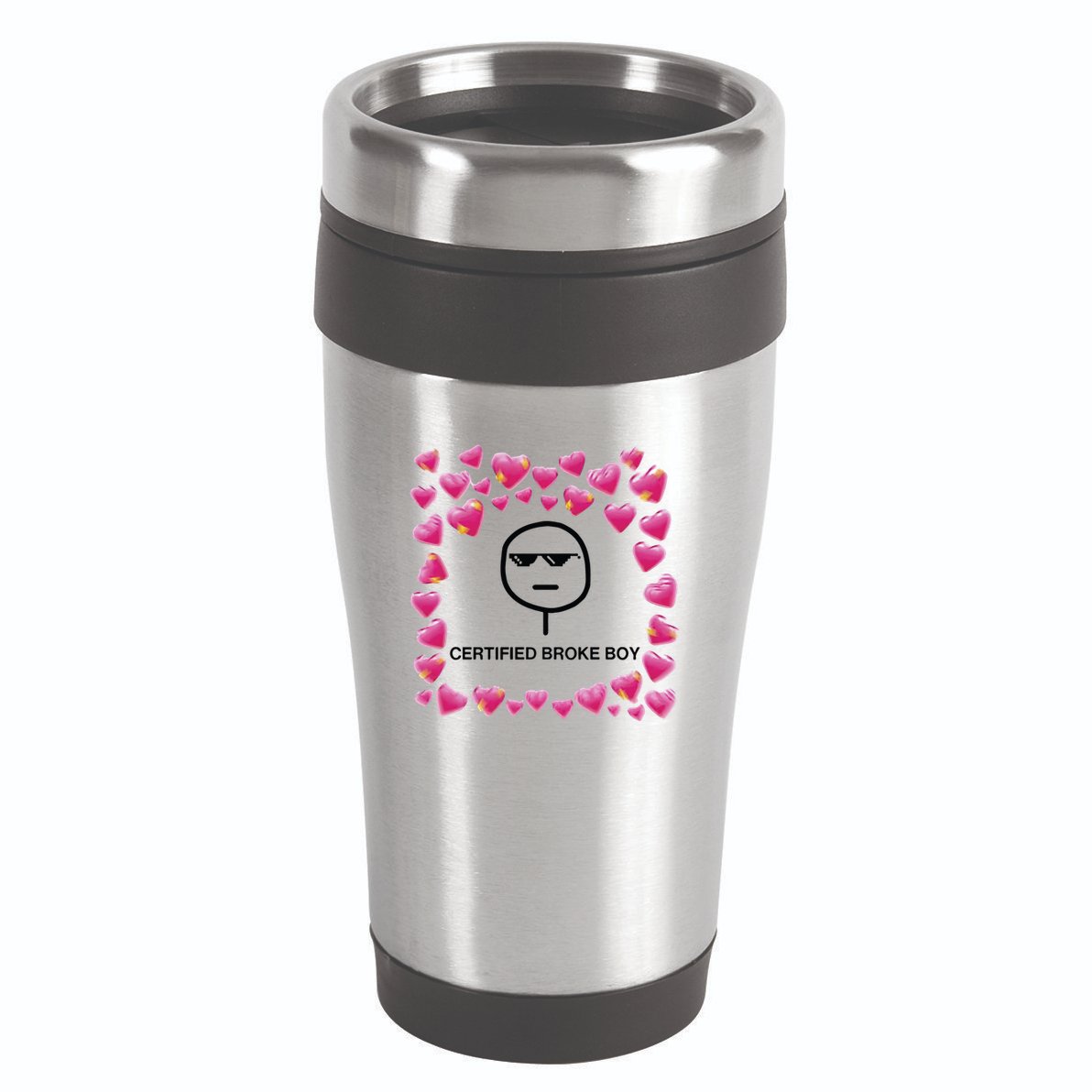 Certified Broke Boy Meme 16oz Travel Tumbler