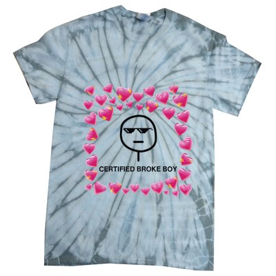 Certified Broke Boy Meme Tie-Dye T-Shirt