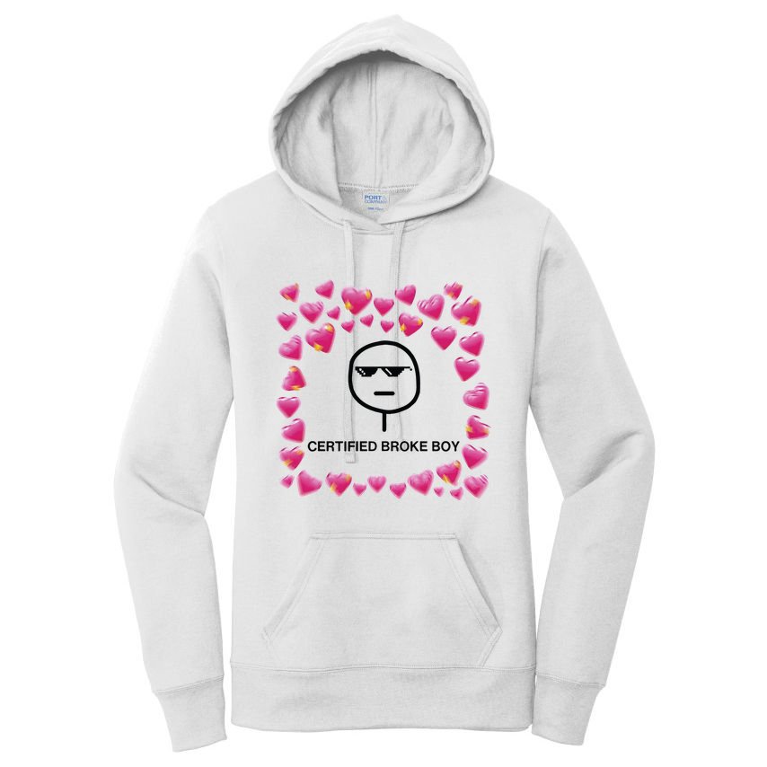 Certified Broke Boy Meme Women's Pullover Hoodie