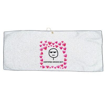 Certified Broke Boy Meme Large Microfiber Waffle Golf Towel