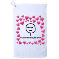 Certified Broke Boy Meme Platinum Collection Golf Towel