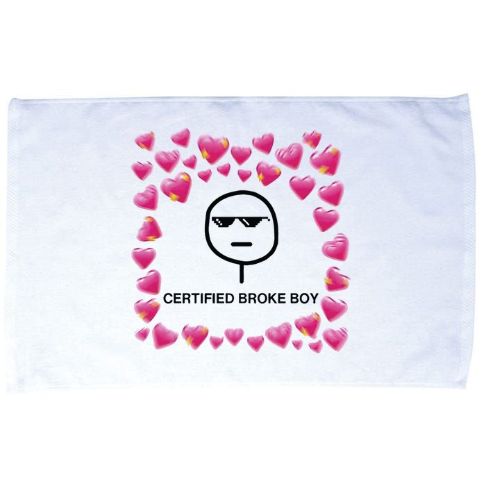 Certified Broke Boy Meme Microfiber Hand Towel