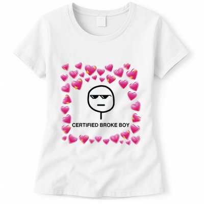 Certified Broke Boy Meme Womens T-Shirt