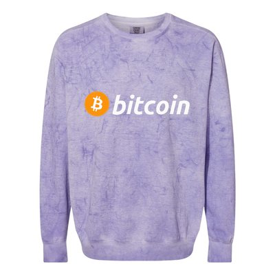 Cryptocurrency Blockchain Bitcoin Logo Crypto Bitcoin Orange Colorblast Crewneck Sweatshirt